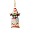 18th Annual Christmas Song Series "I Heard the Bells on Christmas Day" Santa Ornament 6017048 | Jim Shore™ Santa Song Series Collection