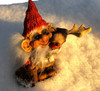 Santa Troll with Moose & Apple #9006
