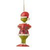 BACK - 'Bah Humbug' Grinch festive Christmas ornament collectible