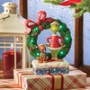 LED Light-Up Grinch & Max in Wreath Figurine 6015210