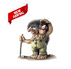 2-Headed Troll with Stick #101 | Original NyForm Norwegian Trolls