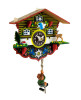 Partial side view of the Wulfric Chalet German Novelty Quartz Cuckoo Clock by Hermle 57000
