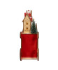 Side view of Kurt S. Adler™ Light-Up Sleight with Christmas Village Scene