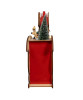 Side view of Kurt S. Adler™ Light-Up Sleight with Christmas Village Scene