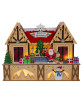 Front view of Light-Up Santa's Workshop Wooden Centerpiece