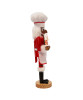 Side view of the African American Gingerbread Chef Nutcracker F2225