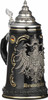 LIMITED-EDITION Black 'Deutschland' German Beer Stein with Pewter Eagle Medallion 455SZA LIMITED-EDITION Black 'Deutschland' German Beer Stein with Pewter Eagle Medallion 455SZA