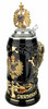 24K Gold Deutschland German Beer Stein with 3D Gold Eagle Pewter Lid by KING WERK 430/SZAG