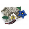 Handmade Germany House with Flowers Deluxe Lapel Hat Pin