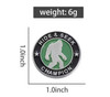 Bigfoot Hide & Seek Champion Enamel Hat Pin Bigfoot Hide & Seek Champion Enamel Hat Pin