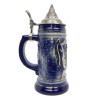 Germany Medieval Imperial Eagle Blue Beer Stein