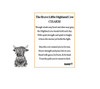 The Brave Little Highland Cow Pocket Charm & Poem Card ER72701