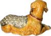 Golden Retriever Dog Enameled Pewter with Austrian Crystals Trinket Box