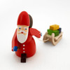 Santa with Sled Wooden German Figurine 154/008