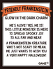 Friendly Frankenstein Glow-in-the-Dark Poem Card