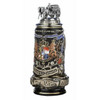 Oktoberfest Land of Bayern-Bavaria 24K Gold Limited-Edition German Beer Stein with Beer Wagon Lid