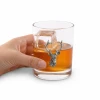 Pewter Elk Head Double Old-Fashioned Glass