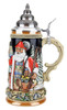 Bavarian Silent Night Santa 24K Gold Limited-Edition German Beer Stein