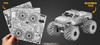 Monster Truck Flames Edition Metal Model Kit