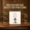 Equestrian Pewter Wine Glass