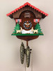 Goats at Play 1-Day Chalet Swiss Cuckoo Clock 496