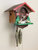 Goats at Play 1-Day Chalet Swiss Cuckoo Clock 496