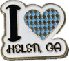 I Love Helen, Ga Bavarian Heart Enamel Hat Pin