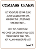 Not All Who Wander Are Lost Compass Poem Card