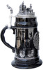 German States Beer Stein with 3D Neuschwanstein Castle Pewter Lid, 0.75L 6189