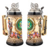 U.S. Army Beer Stein with Pewter Cannon Lid 6486