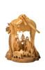 Hand-Carved Olivewood from Bethlehem ON SALE | 800 of 965
Bell Shaped Grotto with Nativity Scene under Palm and Angel Table Piece, 5" | Lindenhaus Imports in Helen, Ga