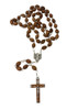 Hand-Carved Olivewood made in the Holy Land (Bethlehem) ON SALE | Rosary with Jerusalem Pendant and Crucifix, 30" | Lindenhaus Imports in Helen, Ga