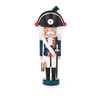 Authentic German Nutcrackers ON SALE! | Features rabbit fur, hand-painted traditional Franzose (German for Frenchman) soldier attire including blue and red coat, white pants, black boots and sword with gold accents, and a wooden lever on back that opens and closes mouth. | The Mini Franzose Soldier (Frenchman), 6" 071/N/132/D | Handmade in the Erzgebirge region of Seiffen, Germany | Lindenhaus Imports in Helen, Ga
