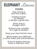 Elephant Lessons Poem Card