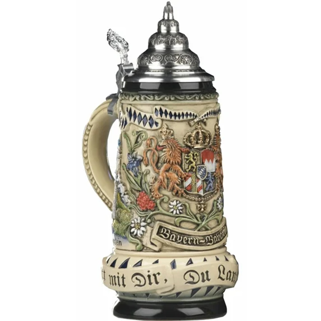 Rustic Land of Bayern-Bavaria German Beer Stein