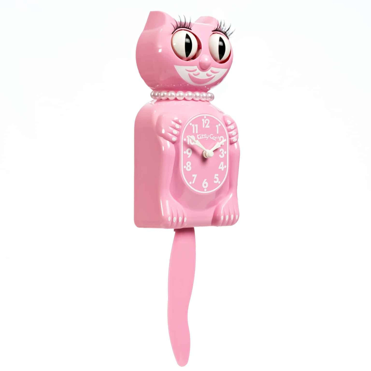 Miss Pink Satin Kitty-Cat Klock® MKC-8 | Lindenhaus Imports
