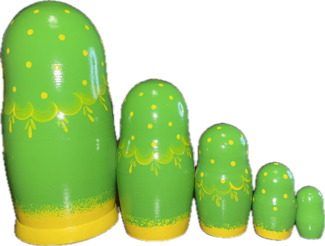 Seasons Collection ||5-Piece Spring Matryoshka, 6