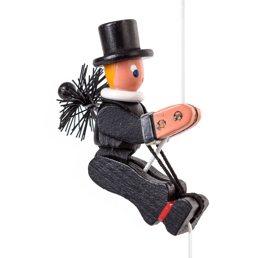 Handcrafted Climbing Chimney Sweeper German Toy | Lindenhaus Imports