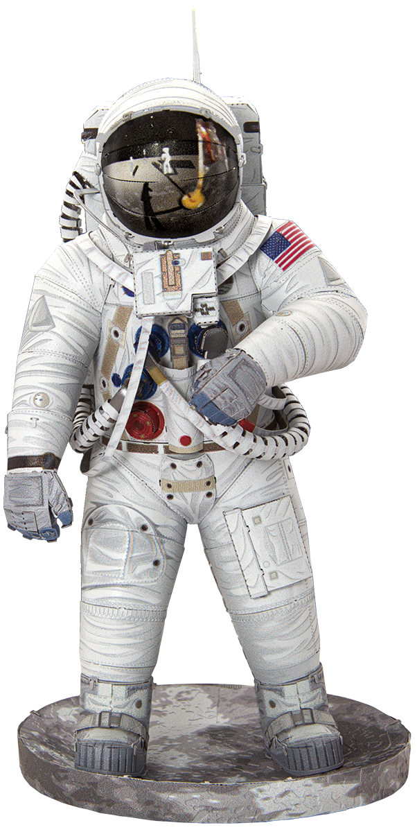 Figurines Apollo Premier Alunissage - Maquette Astronautes Et Caméra, 10,5 Cm, Neuves
