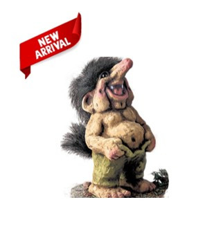Happy Troll holding Pants #124 | Lindenhaus Imports