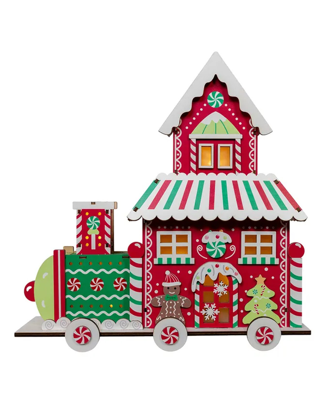 LED Light-up Christmas Train Centerpiece Kurt S. Adler JEL 1052