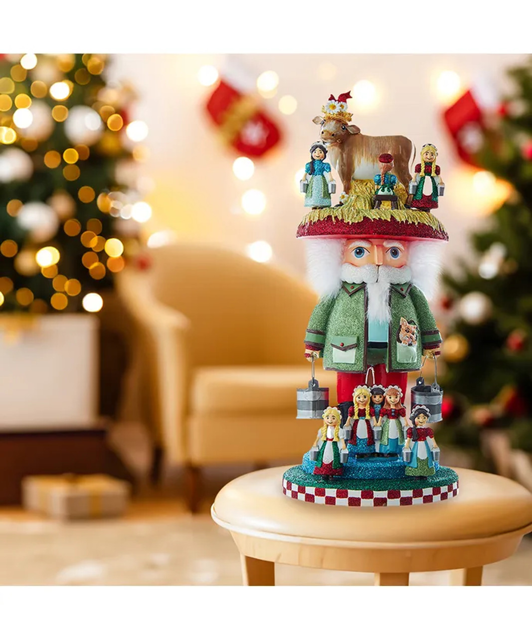 8 Maids-A-Milking Hollywood Nutcrackers™ Exclusive by Kurt S. Adler HA0717