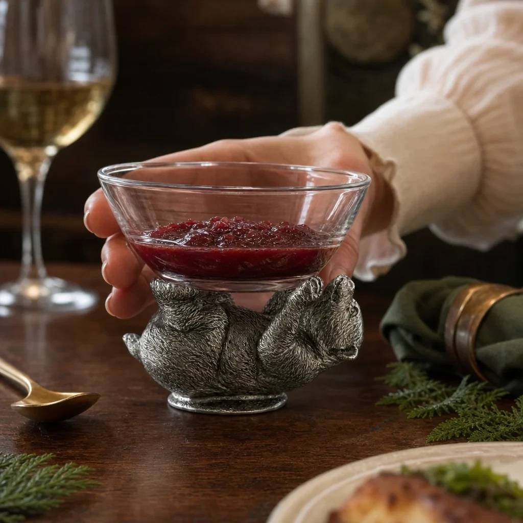 Handcrafted for refined woodland entertaining, it’s a delightful gift choice blending forest-inspired design with natural materials evoking the elegance of a woodland retreat that brings sophistication to the table.
