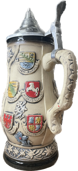 Historical Deutschland Coat of Arms German Beer Stein 3112 Historical Deutschland Coat of Arms German Beer Stein 3112