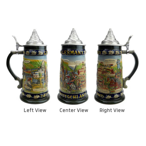 'Germany-Deutschland' Legends of Germany Beer Stein, 0.9L - S4225