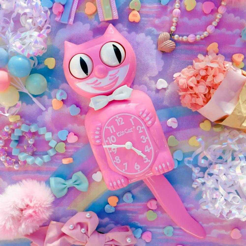 Lady Pink Satin Kit-Cat Klock® LBC-53 Lady Pink Satin Kit-Cat Klock® LBC-53