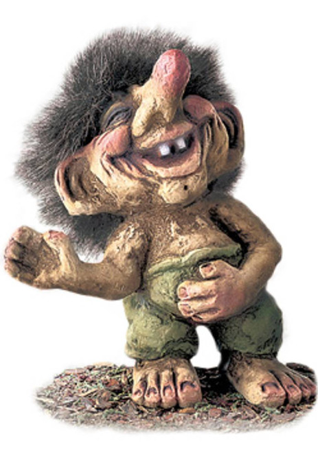 Authentic Norwegian Trolls ON SALE! | Laughing Troll, 7" 241 | Lindenhaus Imports in Helen, Ga