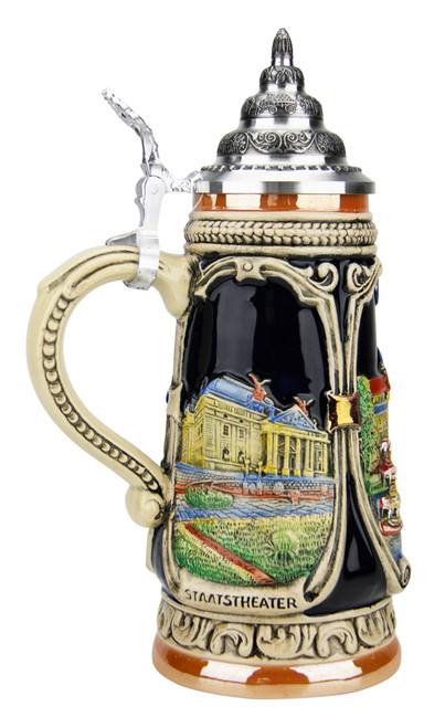 Authentic German Stein ON SALE | Wiesbaden Landscape Relief Stein | Lindenhaus Imports in Helen, GA Authentic German Stein ON SALE | Wiesbaden Landscape Relief Stein | Lindenhaus Imports in Helen, GA