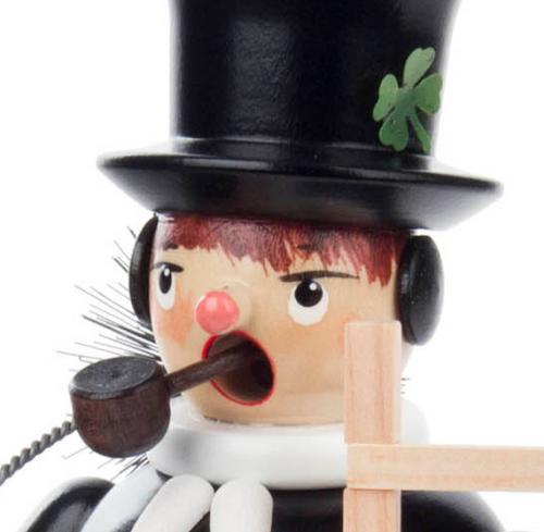 Authentic German Smokers ON SALE | FRONT: Equipped with his handcarved ladder, sweeper, and accented with a detailed green shamrock on his top hat he is sure to bring joy and happienss to your home! | Mini Shamrock Schornsteinfeger (Chimney Sweeper), 5" 136/S/522/D | Lindenhaus Imports in Helen, Ga Authentic German Smokers ON SALE | FRONT: Equipped with his handcarved ladder, sweeper, and accented with a detailed green shamrock on his top hat he is sure to bring joy and happienss to your home! | Mini Shamrock Schornsteinfeger (Chimney Sweeper), 5" 136/S/522/D | Lindenhaus Imports in Helen, Ga