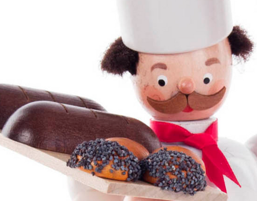 Authentic German Smokers ON SALE | FRONT: This baker is the master of his craft! Inspecting his latest batch of goodies that are hot and ready. He is sure to bring joy and fun to your home! | The Bäcker (Baker), 9" 146/S/1705/D | Lindenhaus Imports in Helen, Ga Authentic German Smokers ON SALE | FRONT: This baker is the master of his craft! Inspecting his latest batch of goodies that are hot and ready. He is sure to bring joy and fun to your home! | The Bäcker (Baker), 9" 146/S/1705/D | Lindenhaus Imports in Helen, Ga